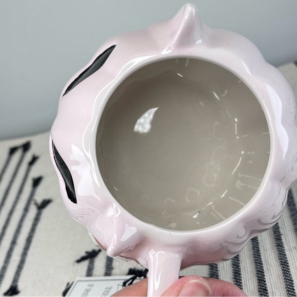 NEW Cobwebs & Cauldrons Pink Pumpkin Cat Halloween Mug - Picture 6 of 6